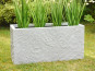 Pflanztrog ROCKS wie Naturstein, grau 100x40x50