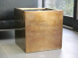 Pflanzkübel CUBO, Hochglanz bronze 50x50x50