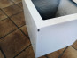 B-Ware: Pflanzkübel CUBO, Hochglanz weiß (30x30x30 cm)