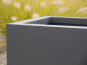 Pflanzkübel SUPREMO für ROLLEN, schwarz 40x40x40